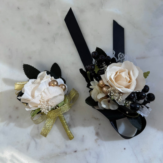 Add Elegance to Any Occasion with Our Exquisite Boutonniere & Wrist Corsage