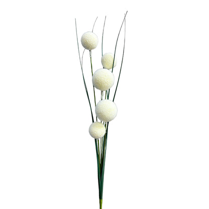 Set of 3 Artificial Dandelion Flower Stems - 28 Inches Tall