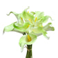 Bunch of 10 Realistic Artificial Calla Lily Flower Stems in Various Colors