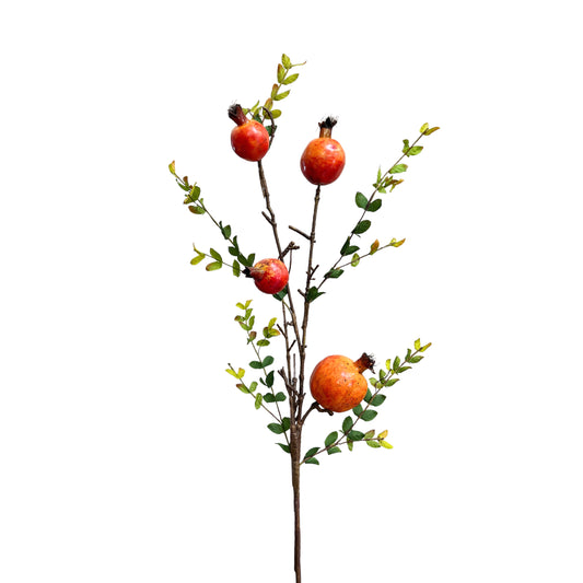 28-Inch Artificial Pomegranate Stems (set of 2)
