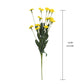 Set of 10 Artificial Daisy Flower Stems in Multiple Colors