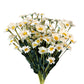 Set of 10 Artificial Daisy Flower Stems in Multiple Colors