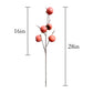 Set of 2 Artificial Persimmon Stems, 28 Inches Tall