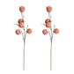 Set of 2 Artificial Persimmon Stems, 28 Inches Tall