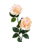 Set of 2 Lifelike Artificial Roses with Long Stems - 30in Tall