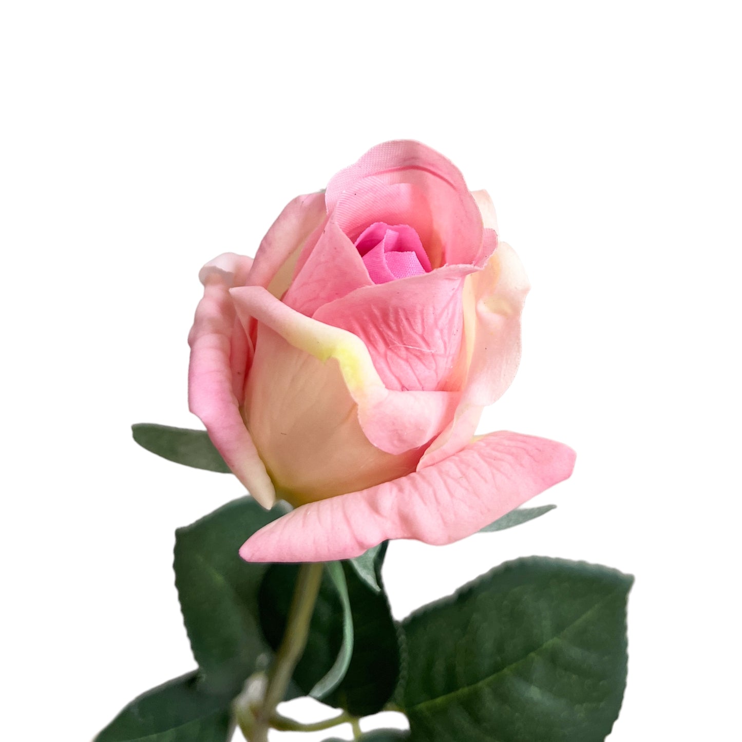 Set of 6 Realistic Stemmed Artificial Roses with Lifelike Touch
