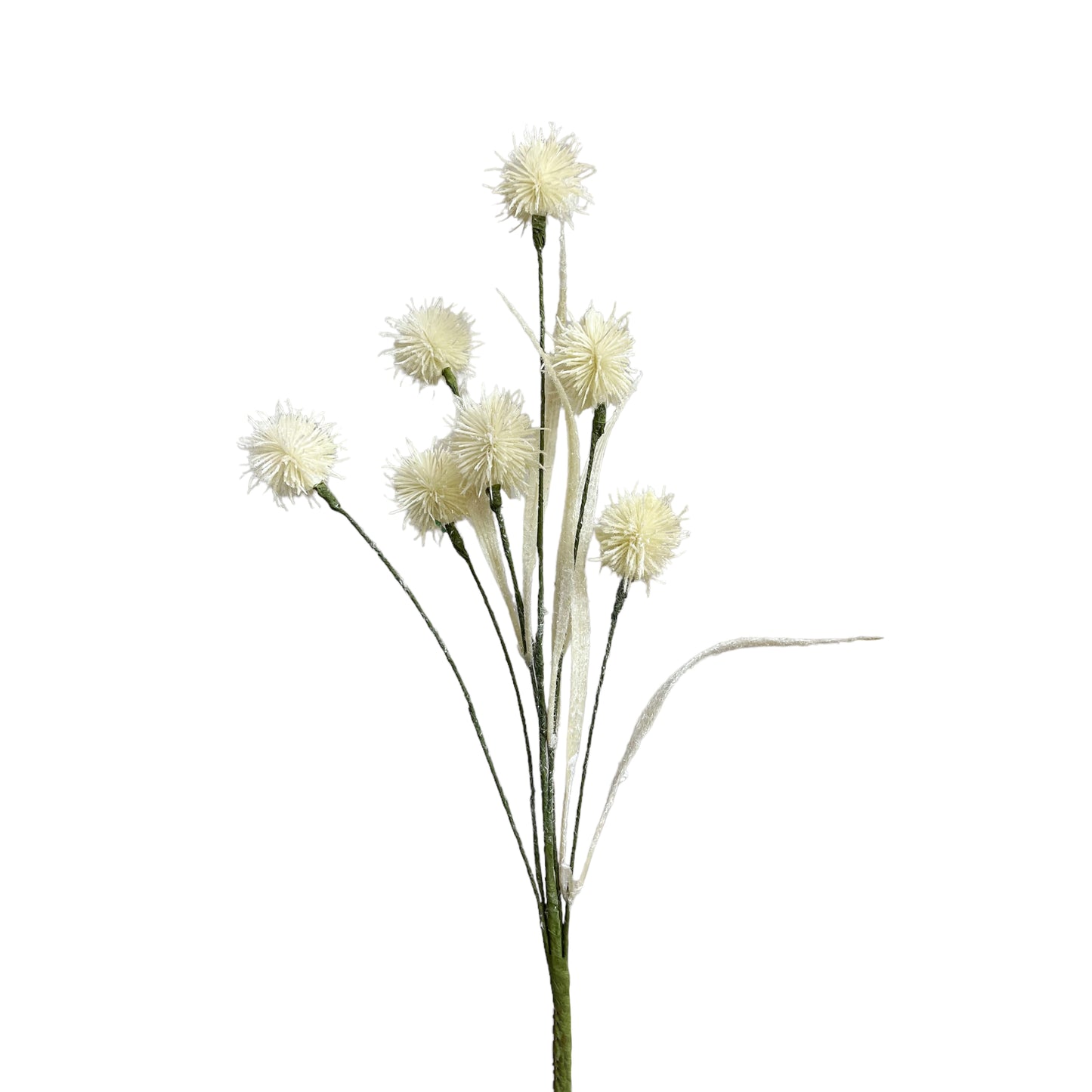 Set of 3 Long-Stemmed Artificial Dandelion Flowers