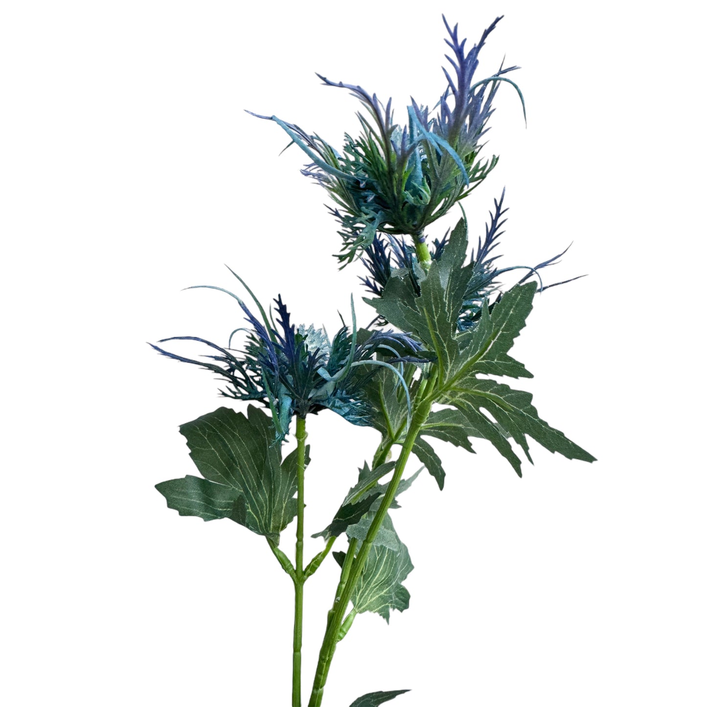 Set of 2 Artificial Eryngium Stems, 26 inches Tall