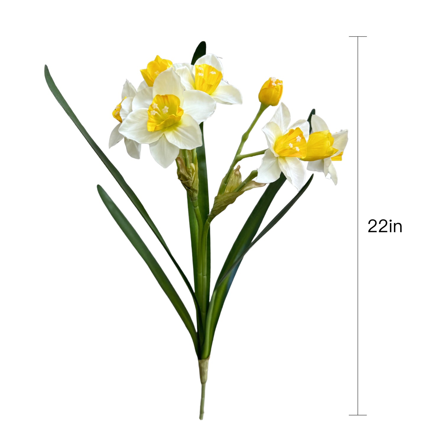 Flexible Artificial Daffodil Stem, 22 Inches