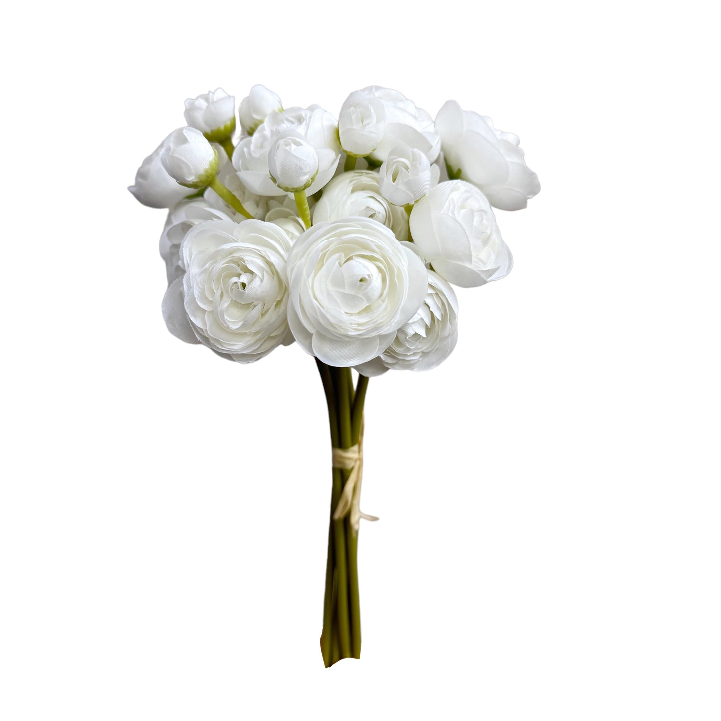 Elegant Faux Tea Rose Bouquet, Set of 6 Stems, 10 Inches Tall