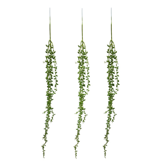 32-inch Artificial Hanging Vine Plant with Flexible Stems, Set of 3