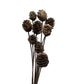 Autumn Whisper Pinecone Sprays - 20-inch Adjustable Faux Pine Stems, Set of 10