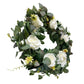 Artificial Rose & Eucalyptus Wreath