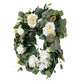 Artificial Rose & Eucalyptus Wreath