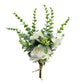 Artificial Camellia Eucalyptus Flower Bouquet Floral Arrangement