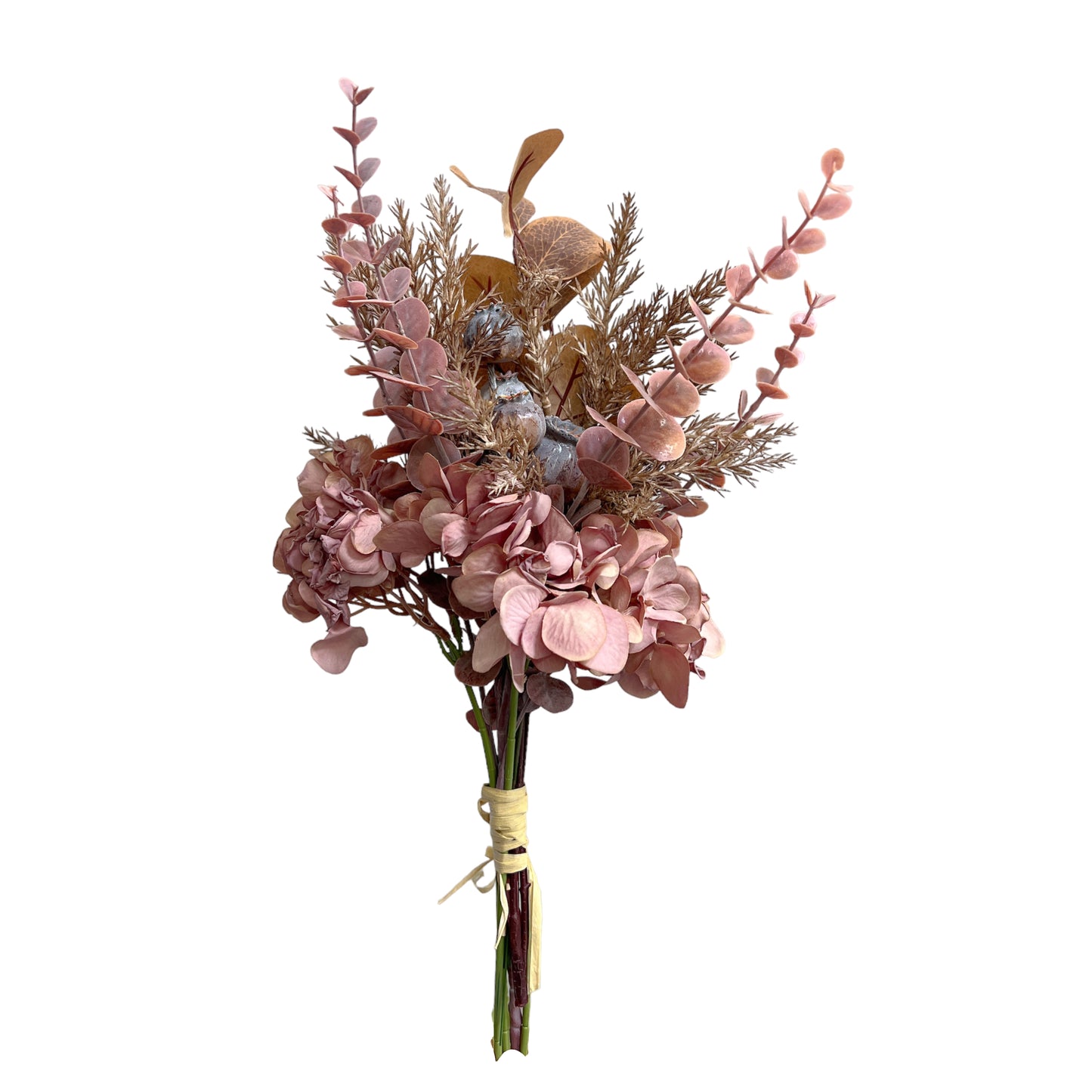 Artificial Hydrangea Fall Flower Bouquet Floral Arrangement