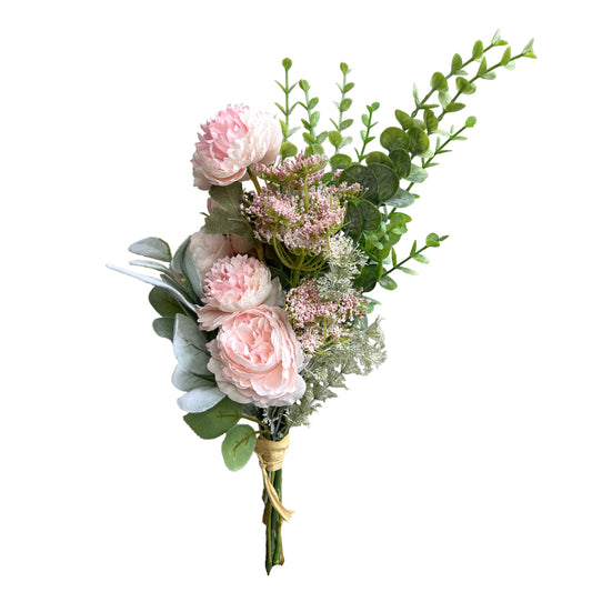 Elegant Pink Peony Artificial Flowers Arrangement - Perfect for Home Decor and Events