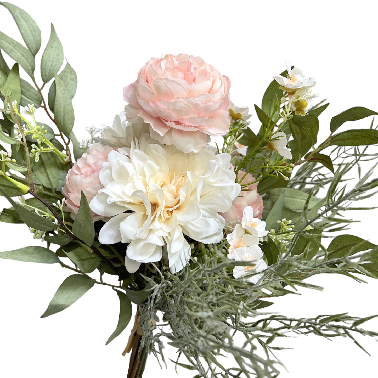 Artificial Flower Bouquet - Peony and Dahlia Floral Arrangement for Any Occasion