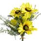 Artificial Sunflower and Lavender Bouquet Arrangement