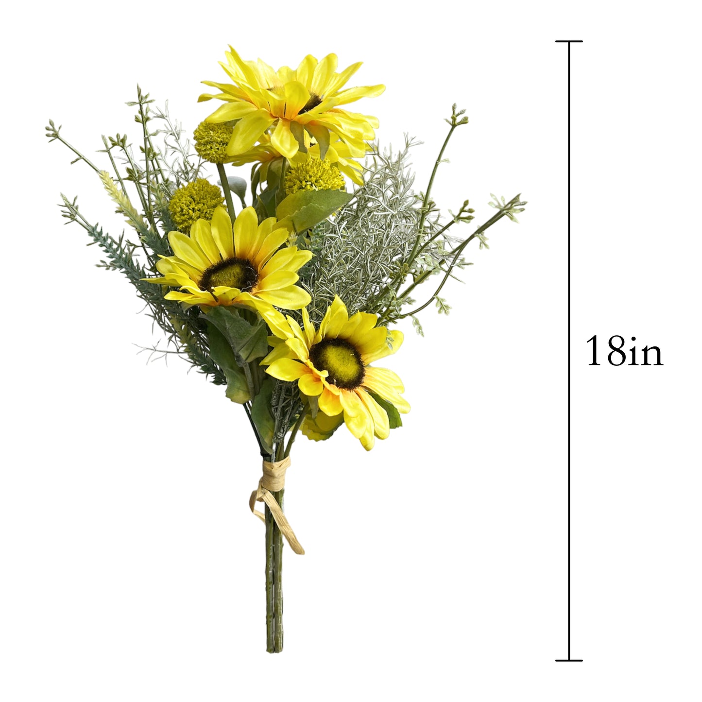 Artificial Sunflower and Lavender Bouquet Arrangement