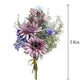 Artificial Daisy Orchid and Pine Branch Bouquet Arrangement