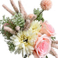 Artificial Rose and Flower Meadow Bouquet Arrangement
