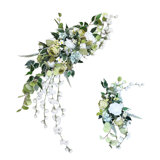 Verdant Elegance Wedding Arch Floral Set