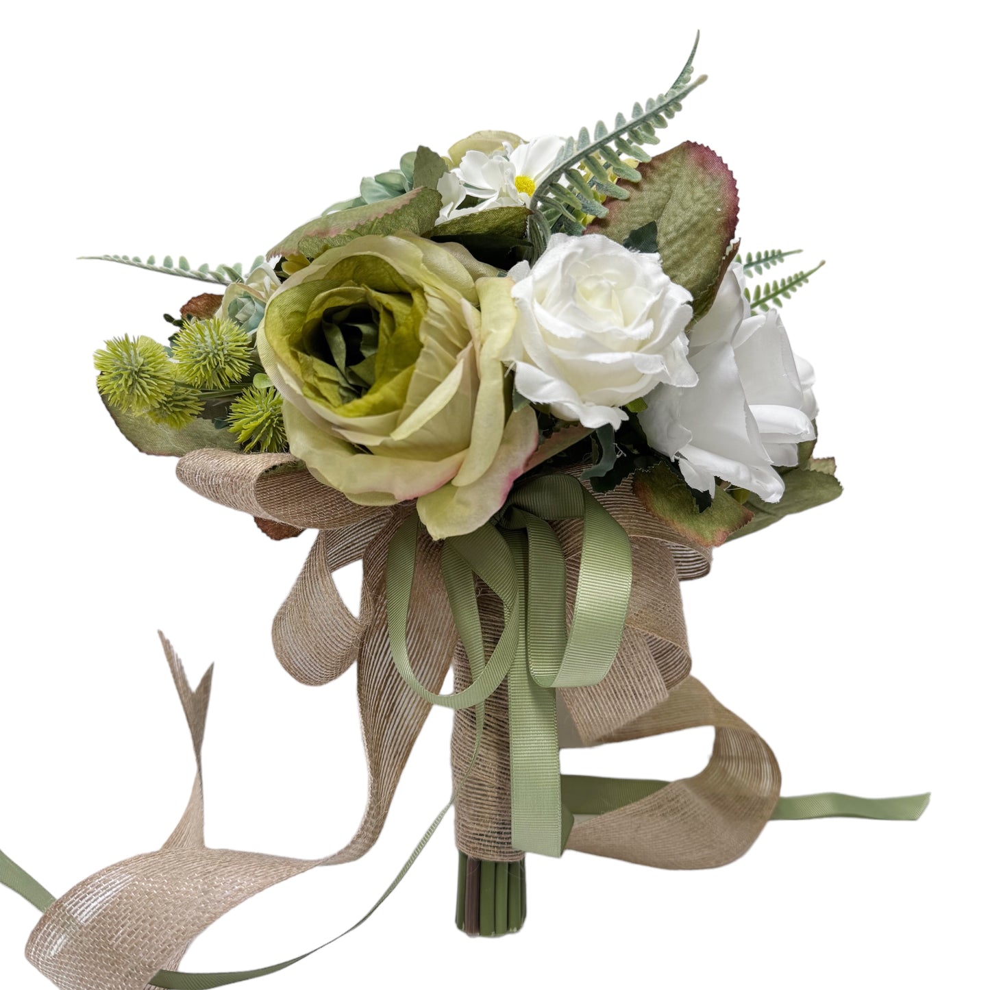 Elegant Artificial Mixed Flowers Wedding Bridal Bouquet