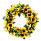 Artificial Sunflower Wreath