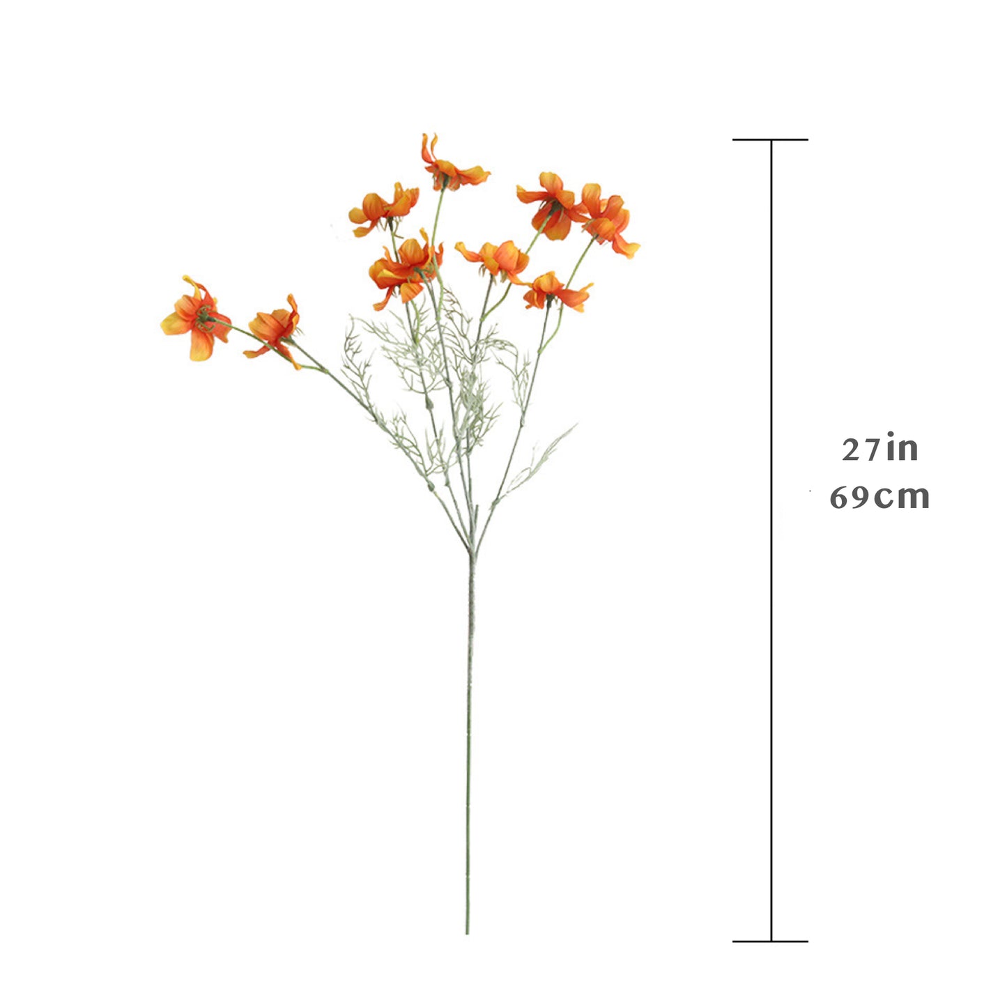 27inch Tall Artificial Cosmos Stems (Set of 3)