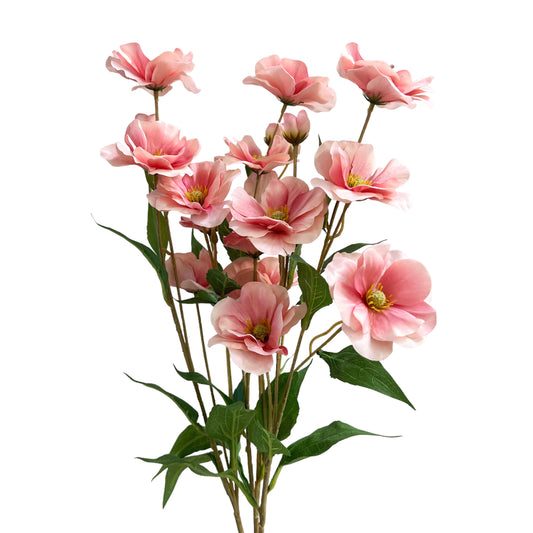 Set of 3 Artificial Butterfly Ranunculus Stems 30 Inches Tall