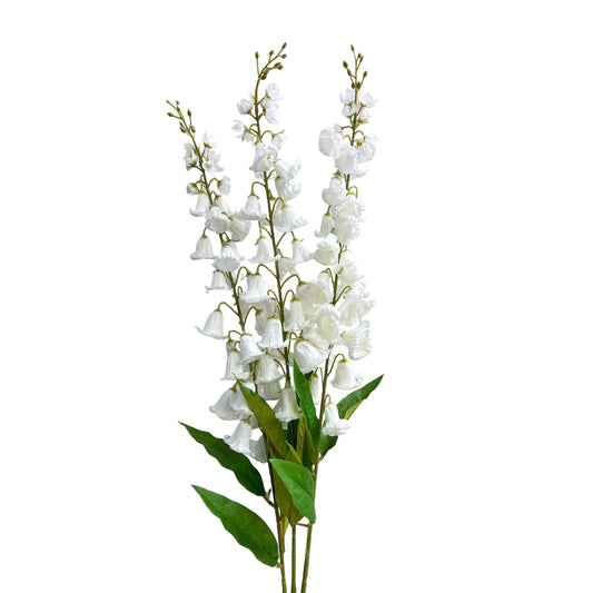 Set of 3 Artificial Lily of the Valley Stems 38in Tall