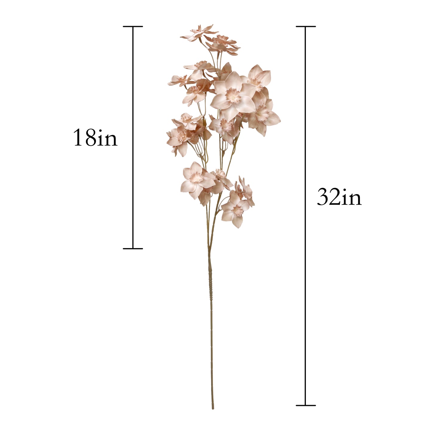 Set of 3 Artificial Narcissus Flower Stems 32in Tall