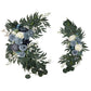 Wedding Arch Decor - Artificial White and Blue Rose Flowers