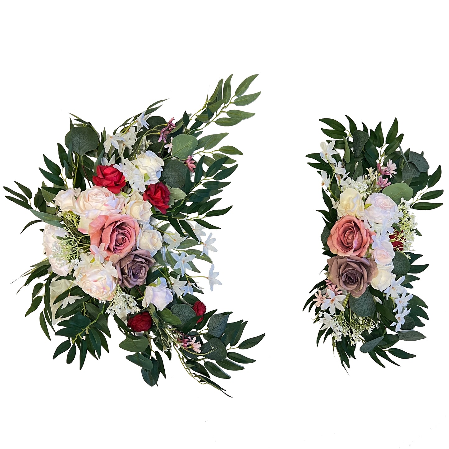 Essential Wedding Decor - Artificial Colorful Rose Arch (Set of 2)