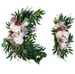 Wedding Arch Decor - Artificial Colorful Rose Flowers (Set of 2)