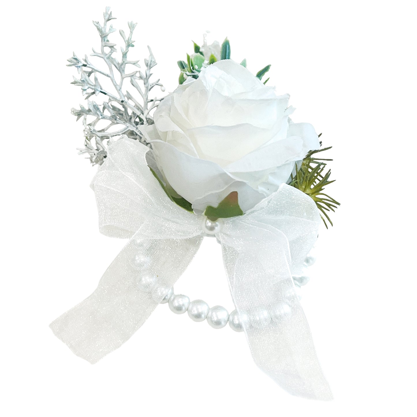 Artificial Rose Corsage and Boutonniere