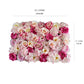 Artificial Flower Wall Panel with Roses and Hydrangeas for Wedding and Party Background Decoration (23" x 15")